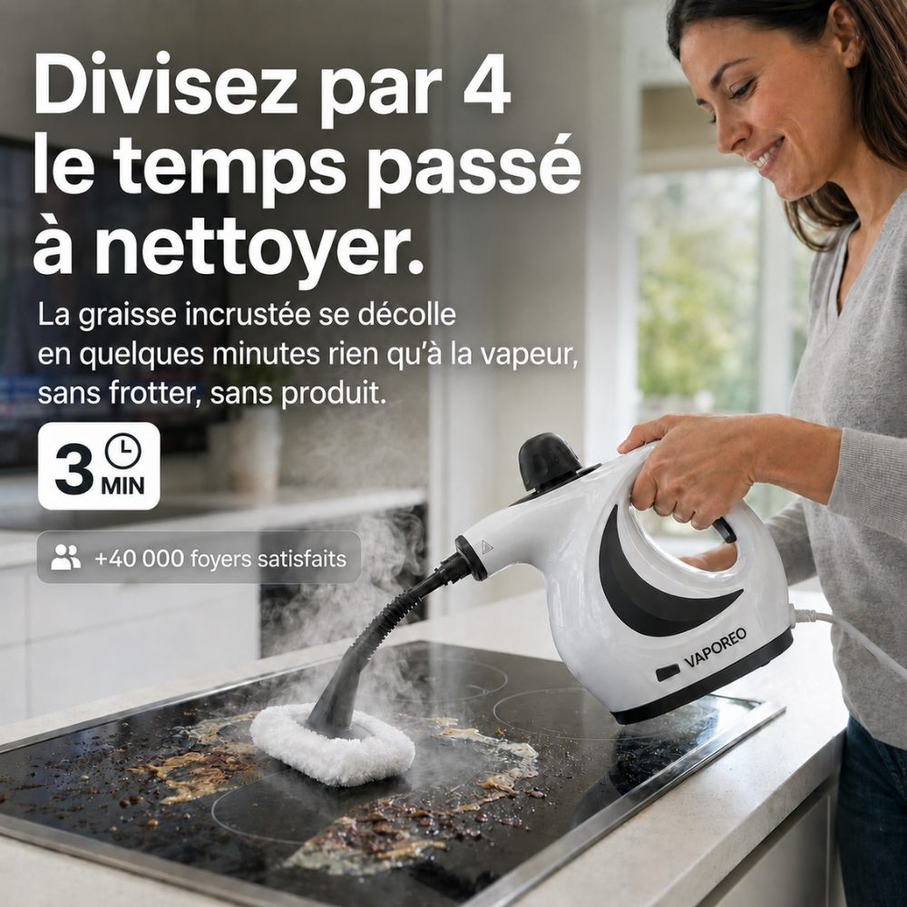 Vaporeo — Nettoyeur Vapeur Sans Produit Chimique